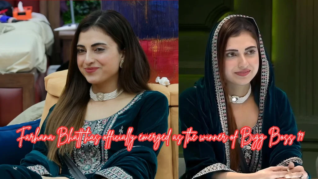 Farhana Bhatt has officially emerged as the winner of Bigg Boss 19
