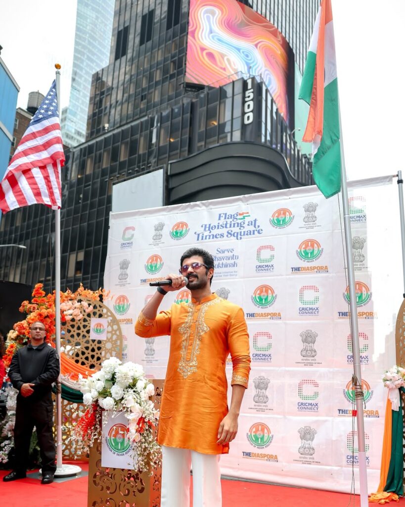 Vijay Deverakonda at times square