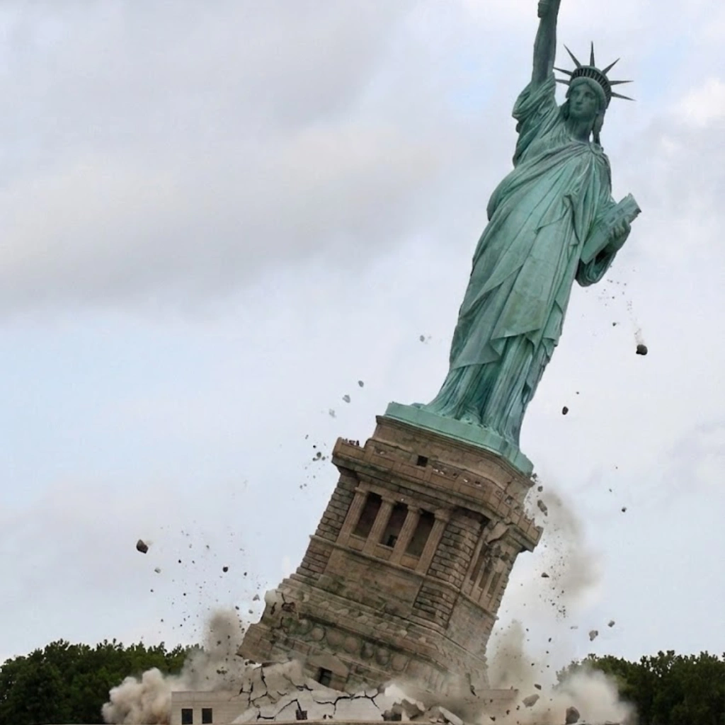 Brazil Statue of Liberty Fall down on 15th December 2025