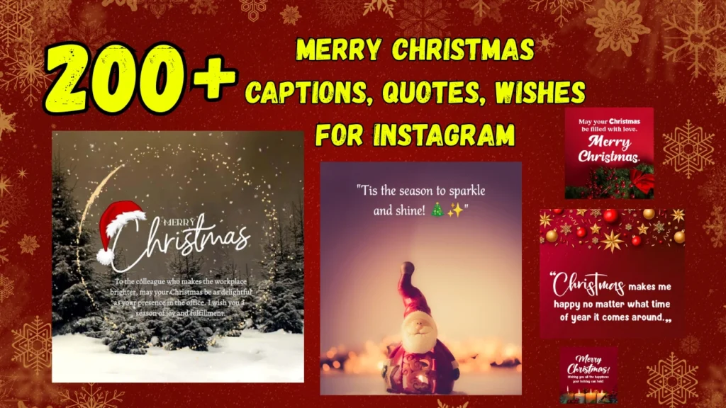 Merry Christmas Captions for Instagram