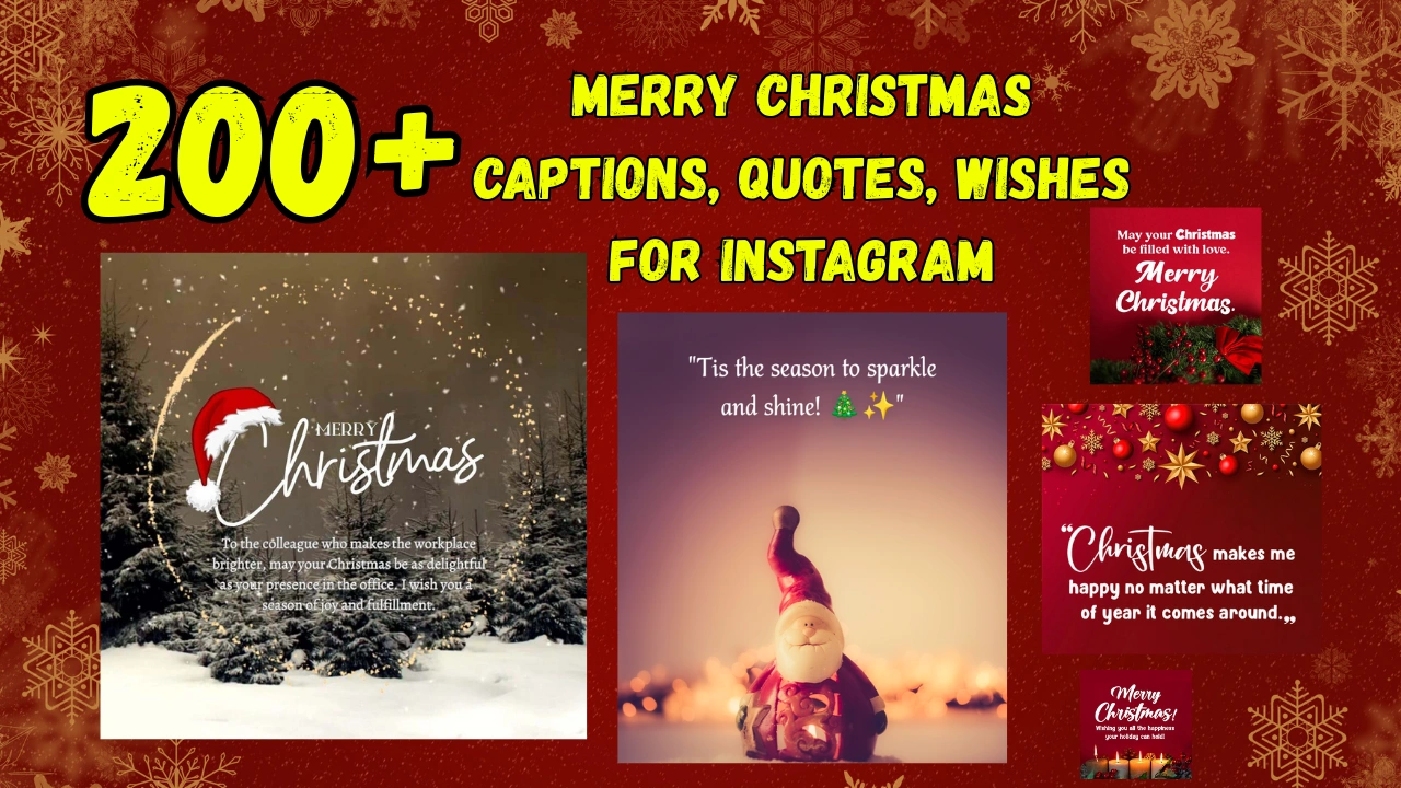 Merry Christmas Captions for Instagram