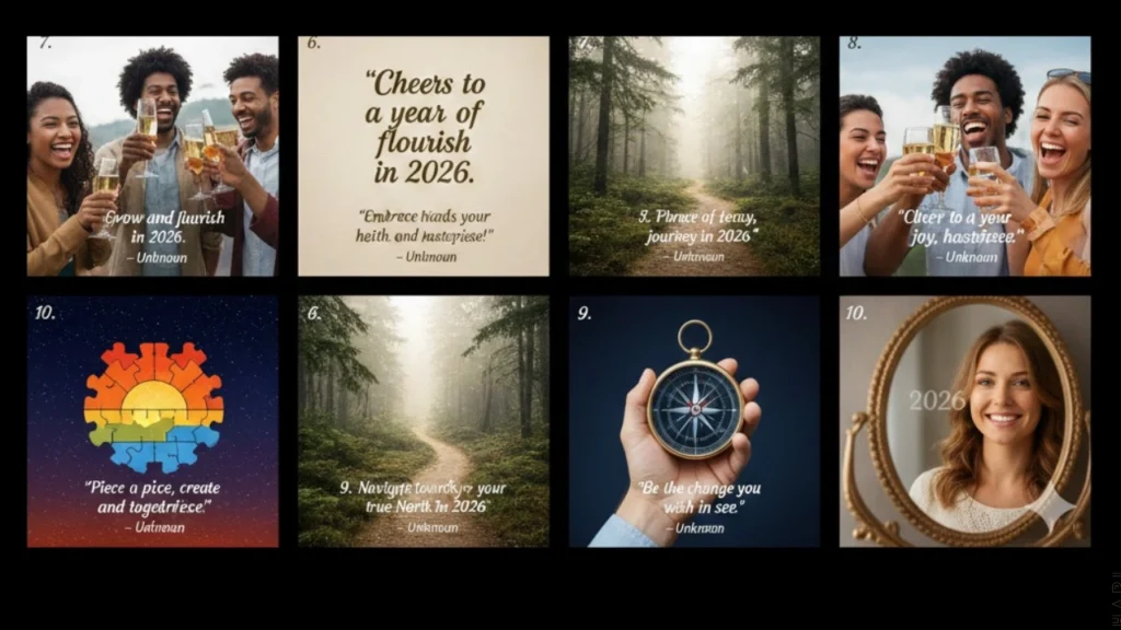 Happy New Year 2026 Greeting Card