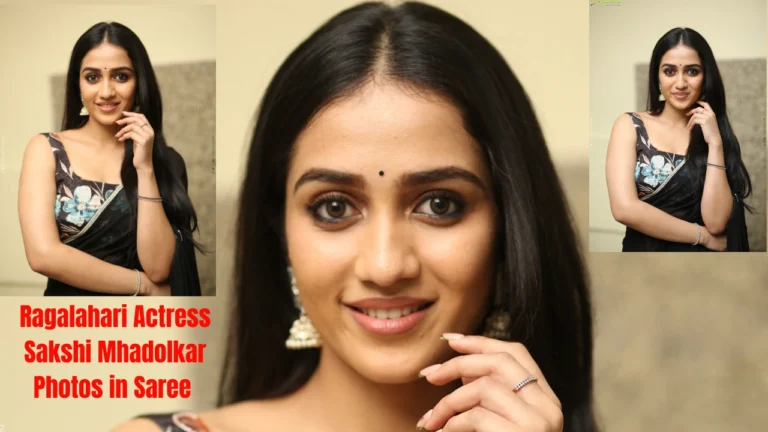 Ragalahari Actress Sakshi Mhadolkar Photos in Saree
