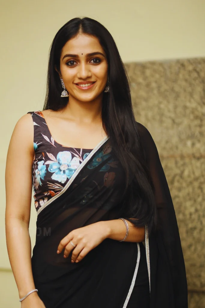 Ragalahari Actress Sakshi Mhadolkar photos in black saree