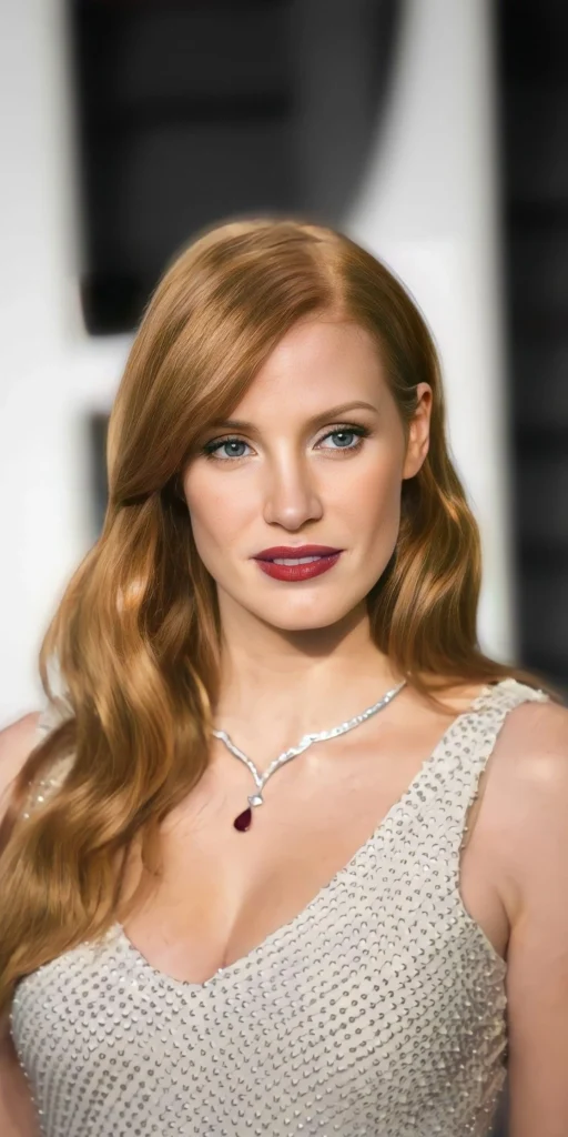 jessica chastain no makeup photo