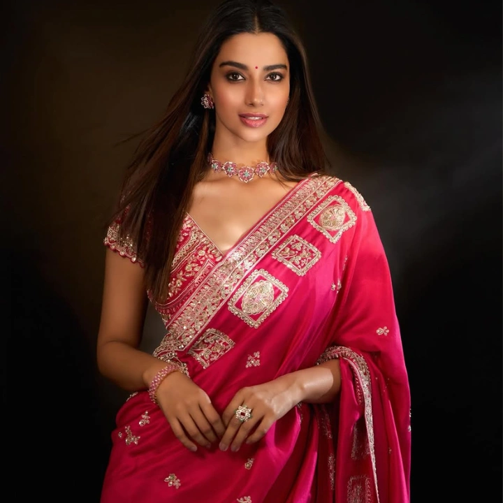 Meenakshi Chaudhary hd Saree pics