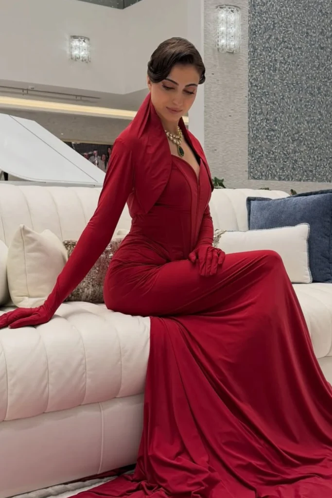 farrhana bhatt red dress pics