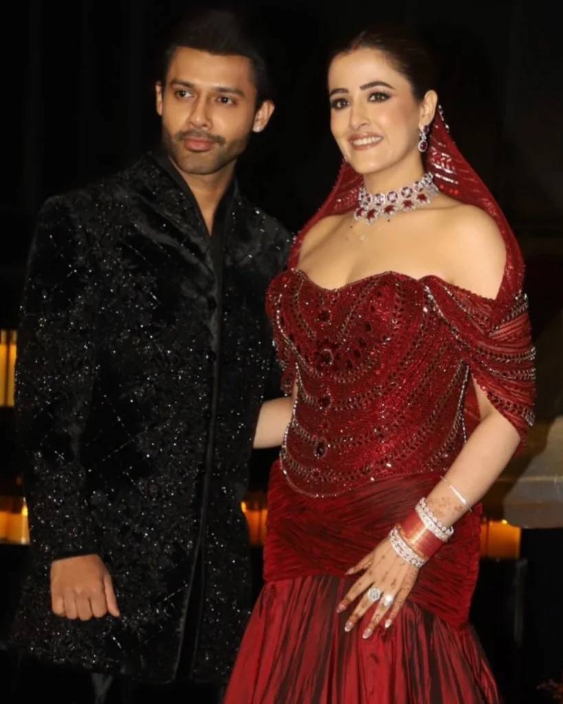 newly couple Nupur Sanon and Stebin Ben wedding reception 