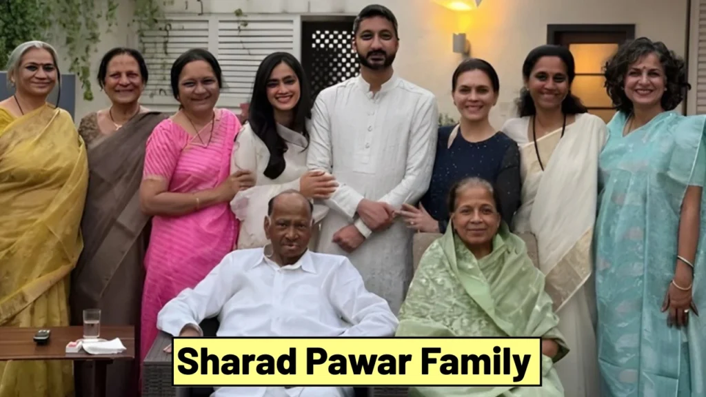 Sharad Pawar Family and Son