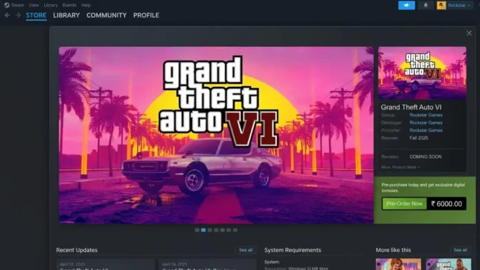 GTA VI Price in India