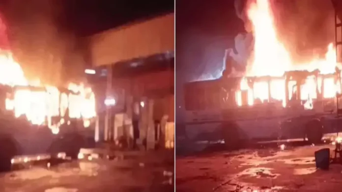 Karnal Bus Stand Fire