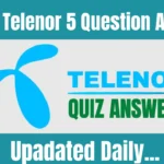 Today Telenor 5 Question Answer (Updated)