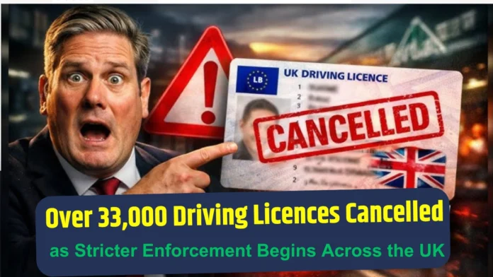 Over 33,000 Driving Licences Cancelled