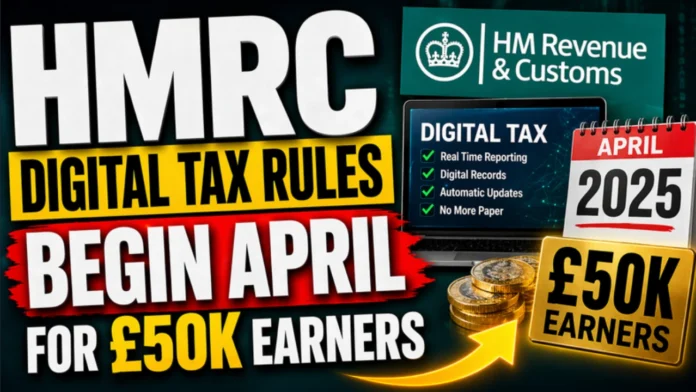 HMRC Digital Tax Rules Begin April for £50k Earners