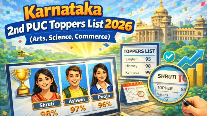 Karnataka 2nd PUC Toppers List 2026