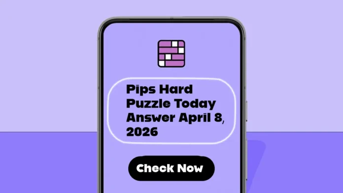 Pips Hard Puzzle Today Answer April 8, 2026