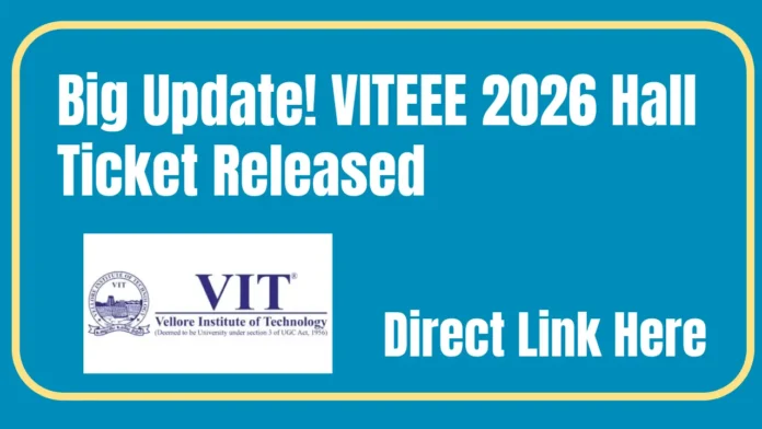 VITEEE 2026 Hall Ticket