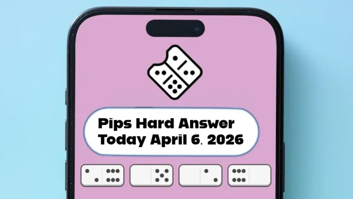 pips hard answer today April 6 2026