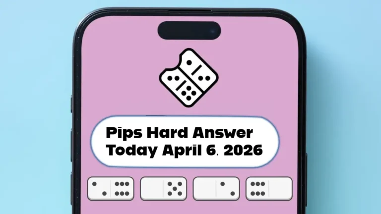 pips hard answer today April 6 2026