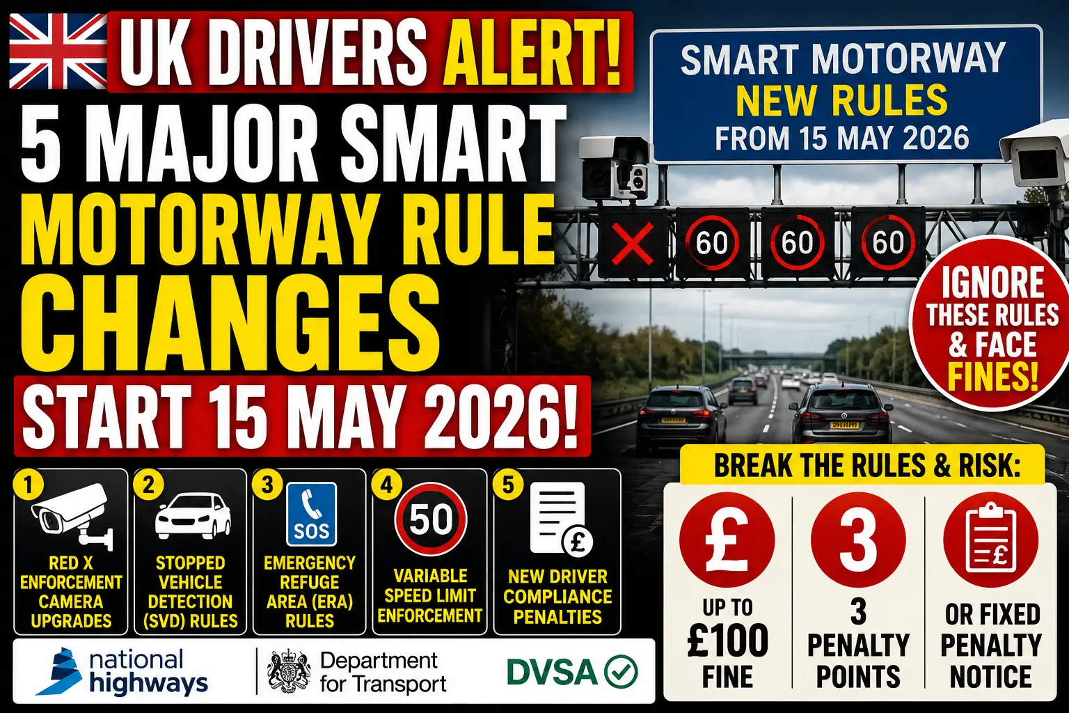 5 Smart Motorway Changes Start TOMORROW – Every UK Driver Must Watch ...