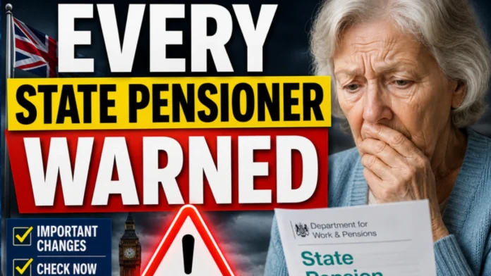 Every State Pensioner WARNED