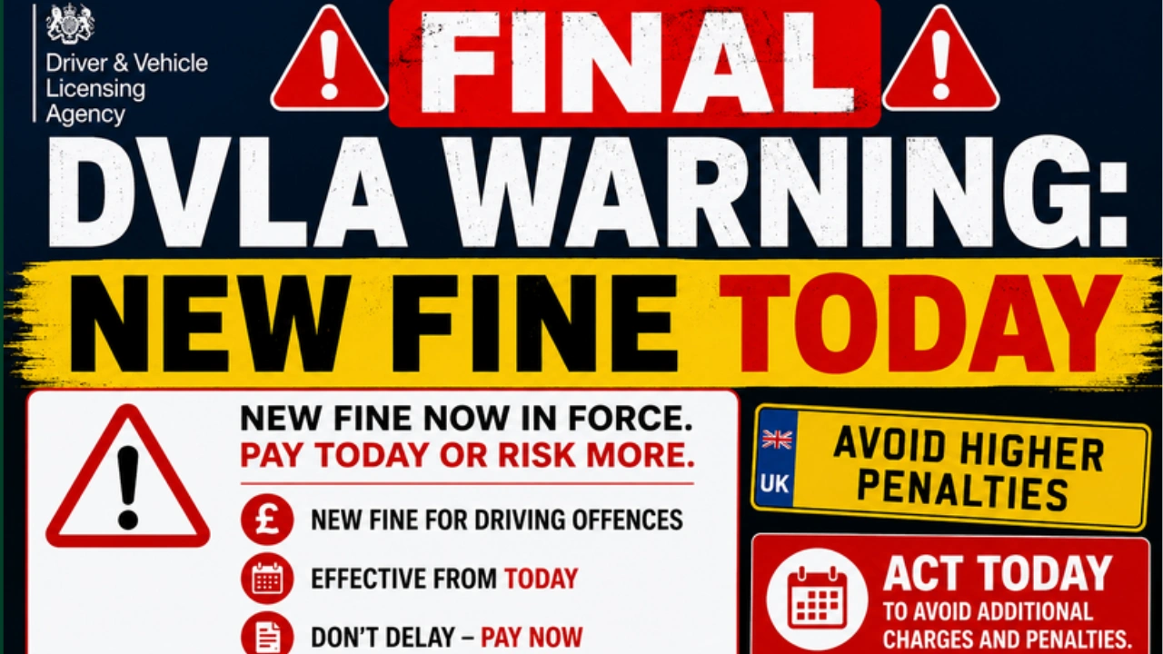 FINAL DVLA WARNING: New Fine TODAY