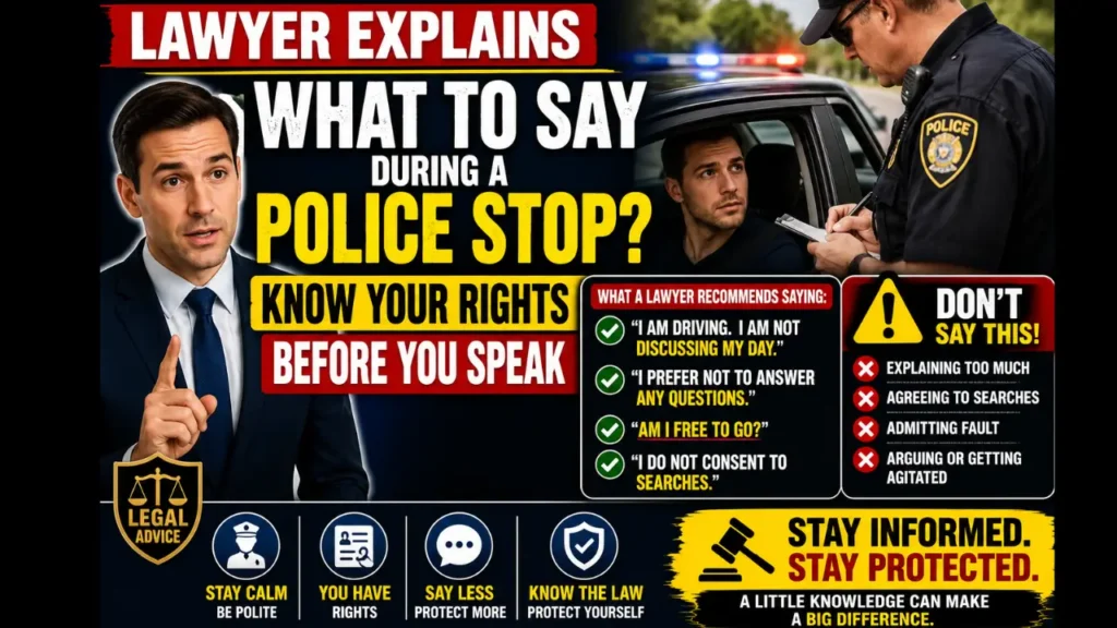 Lawyer Explains What To Say During a Police Stop
