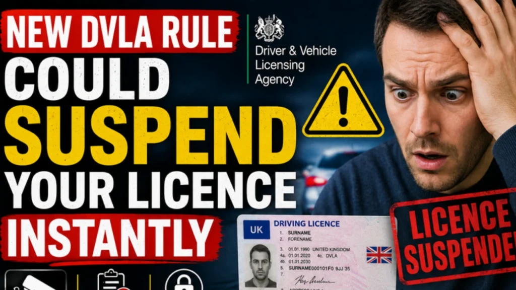 New DVLA Rule Could Suspend Your Licence Instantly