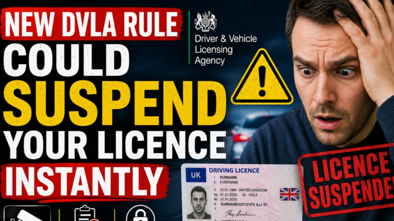 New DVLA Rule Could Suspend Your Licence Instantly