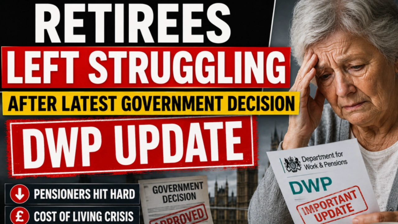 Retirees Left Struggling After Latest Government Decision