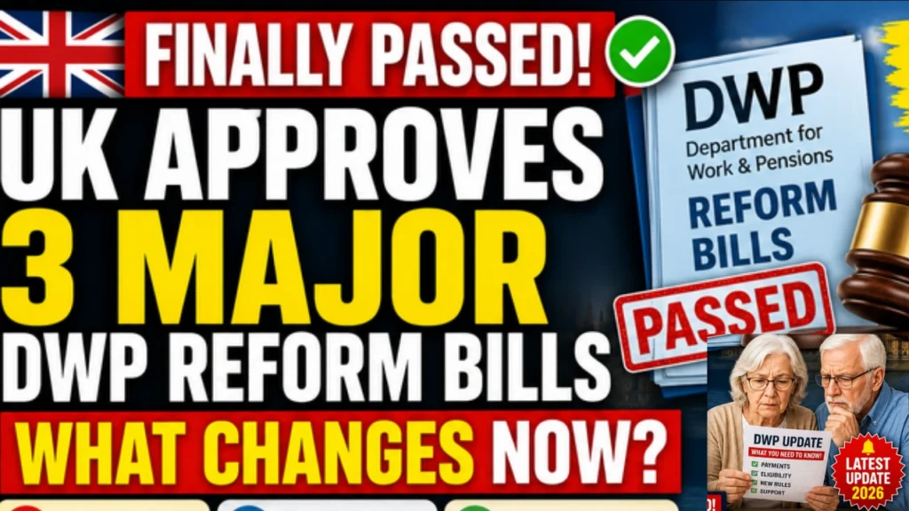 UK Approves 3 Major DWP Reform Bills