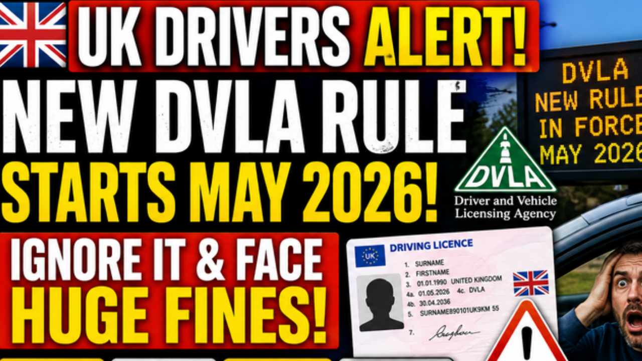 UK Drivers ALERT! New DVLA Rule Starts May 2026