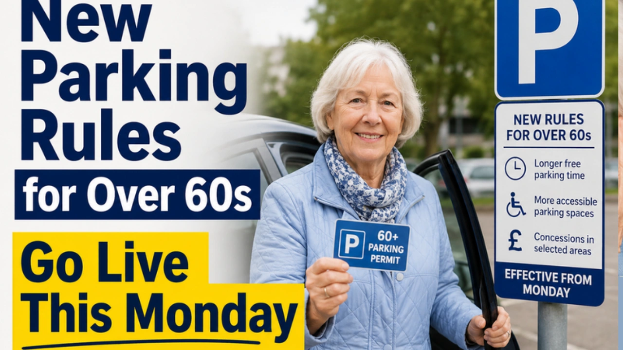 New Parking Rules for Over 60s Go Live This Monday
