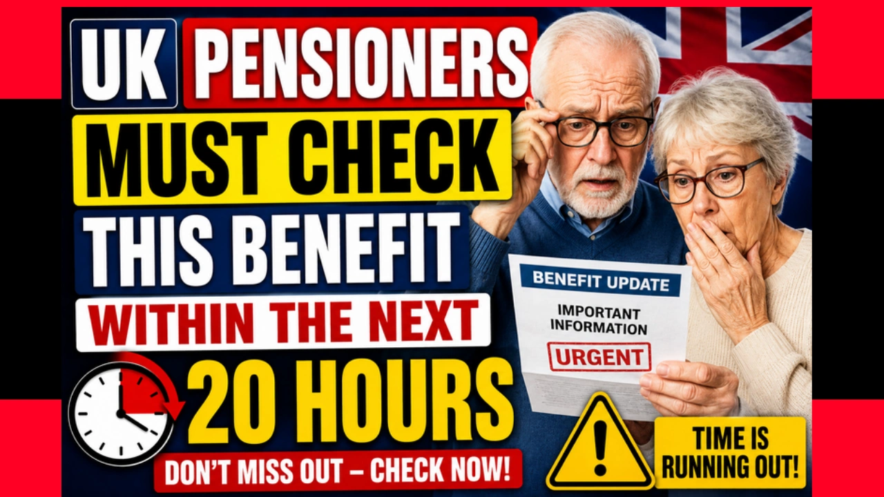 UK Pensioners Must Check This Benefit Within the Next 20 Hours