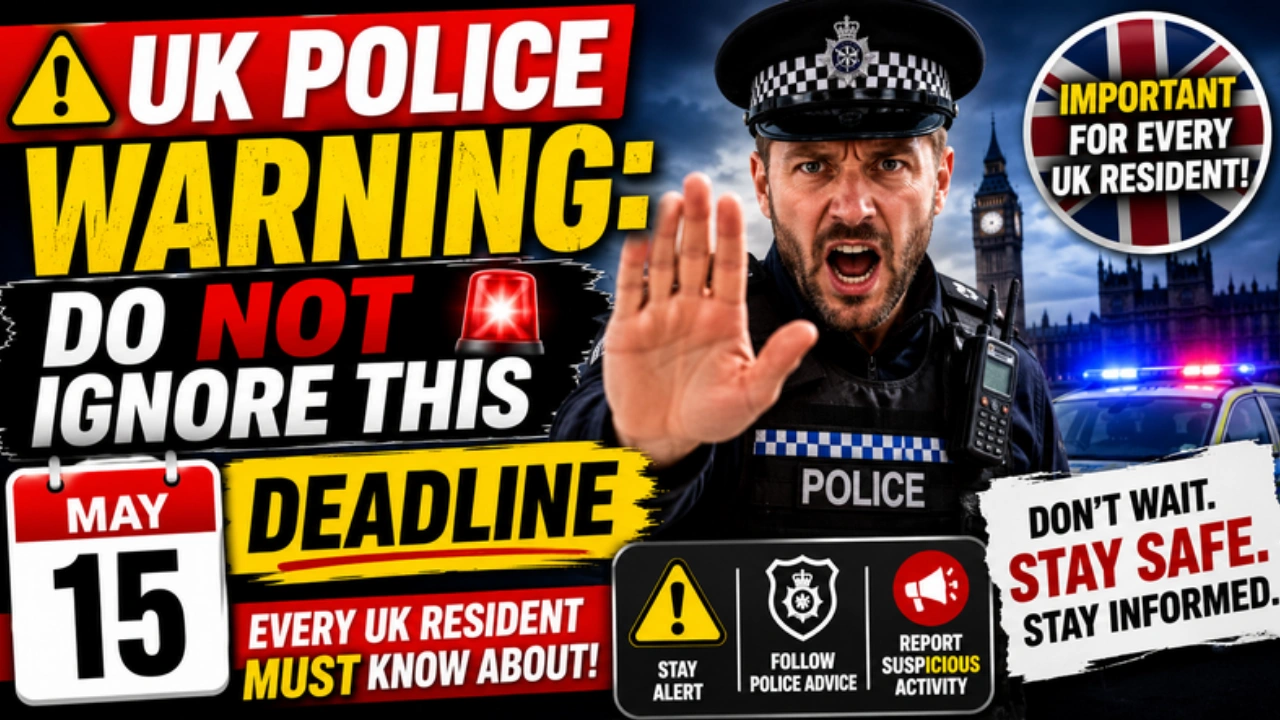 UK Police Warning: DO NOT Ignore This - May 15 Deadline Every UK Resident MUST Know About!