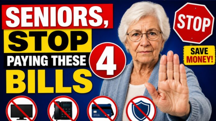 Seniors, Stop Paying These 4 Bills