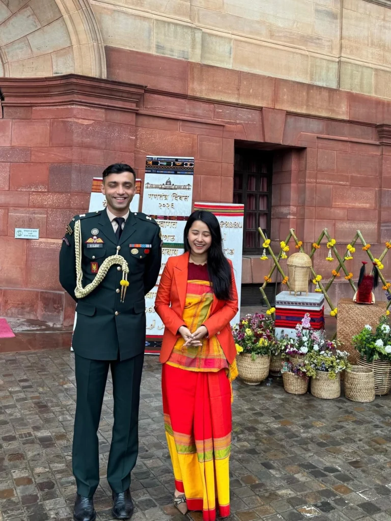 Major Rishabh Singh Sambyal With Wife